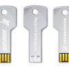 Standard USB-Schlüssel silber matt mit Gravur