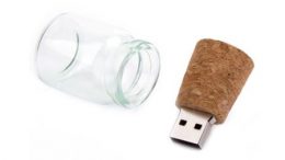 USB-Modell "Kork + Glas"