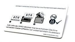 RFID – Schutzkarte „Standard“