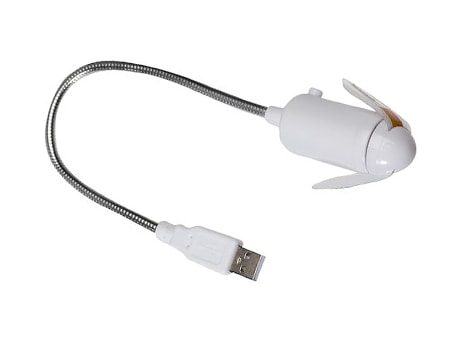 USB-LED-Ventilator mit biegsamen Schwanenhals