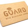Werbemittel RFID-Blockerkarte aus Holz