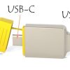 USB-Stick mit USB-A und USB-C-Anschluss