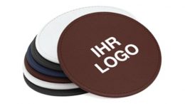 Runde Untersetzer Kunstleder